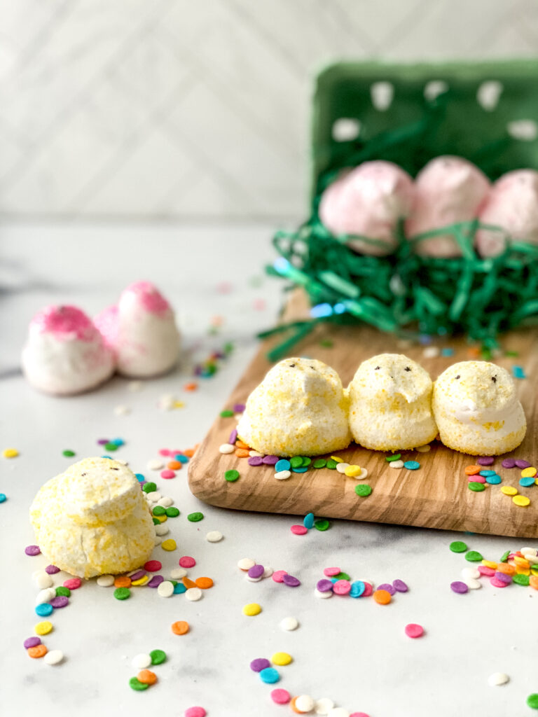 Homemade peeps by Chef Kimihou