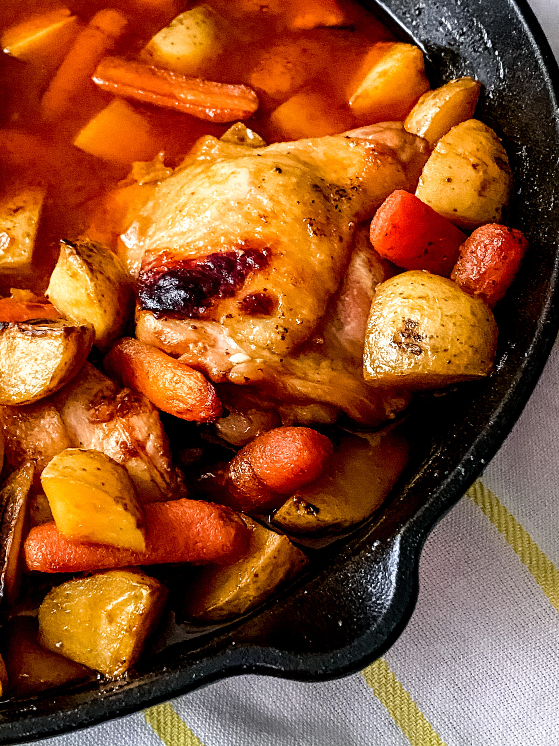 Honey Garlic Chicken and veggies