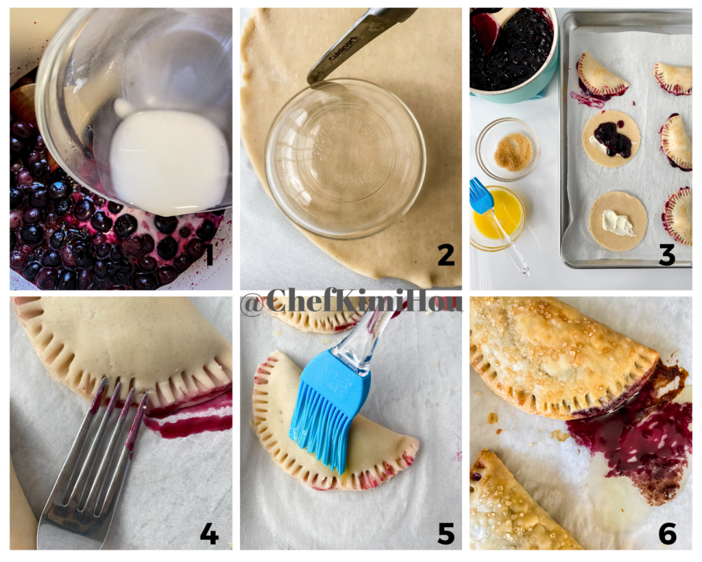 Blueberry Hand Pies at www.chefkimihou.com