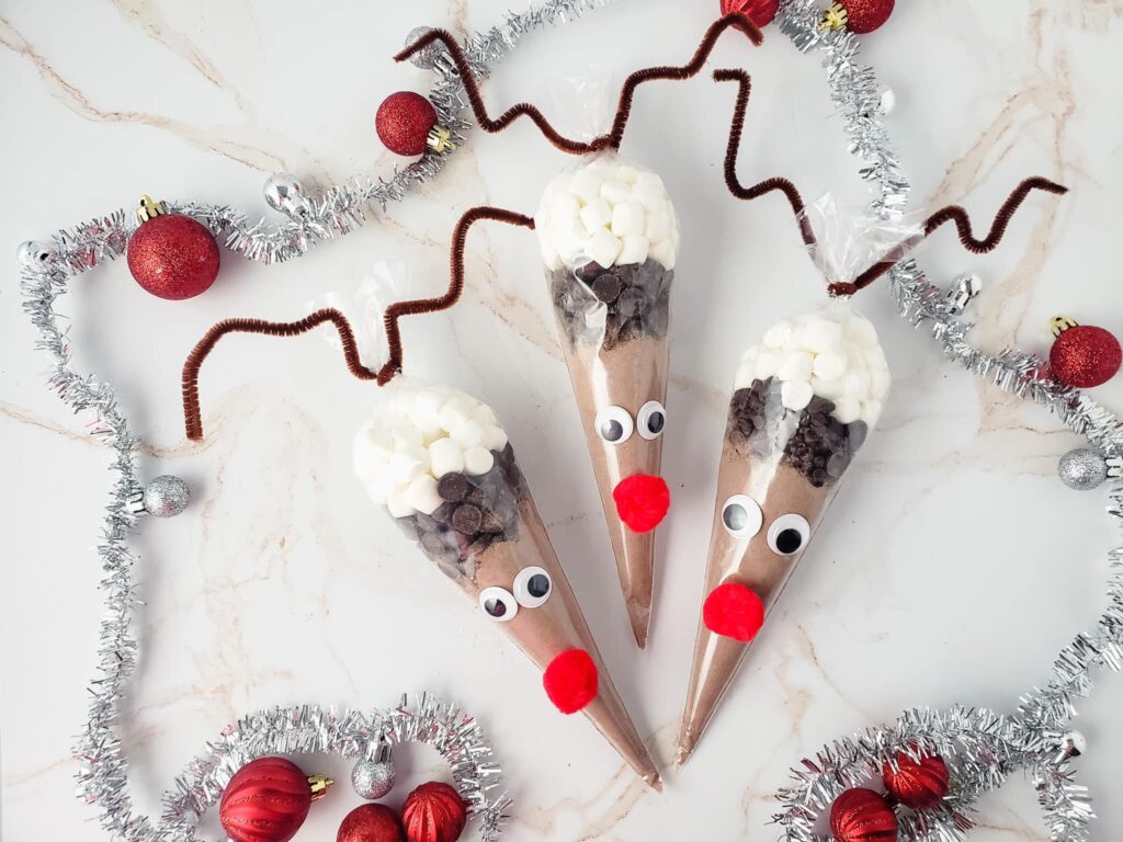 Reindeer Cocoa Bags at www.chefkimihou.com