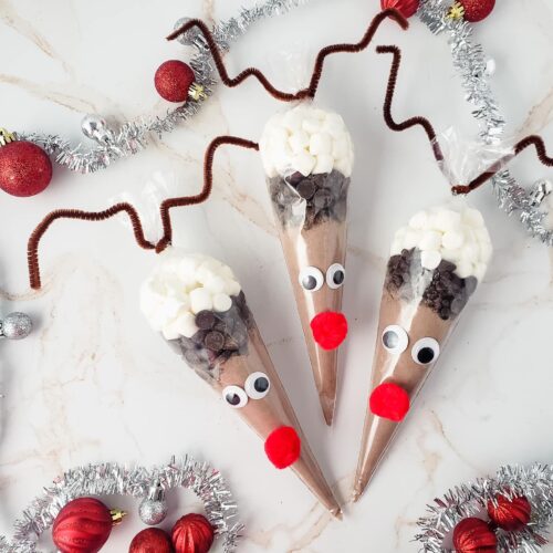 Reindeer Cocoa Bags at www.chefkimihou.com