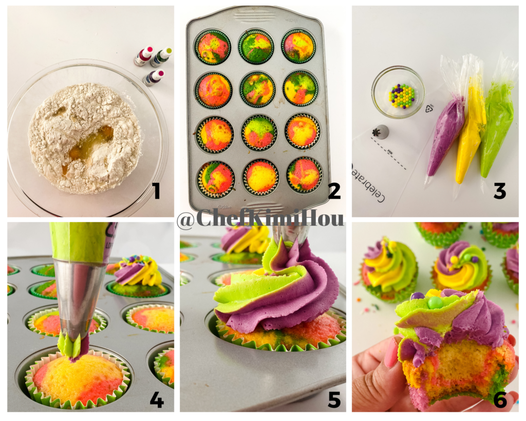 Mardi Gras Cupcakes at www.chefkimihou.com