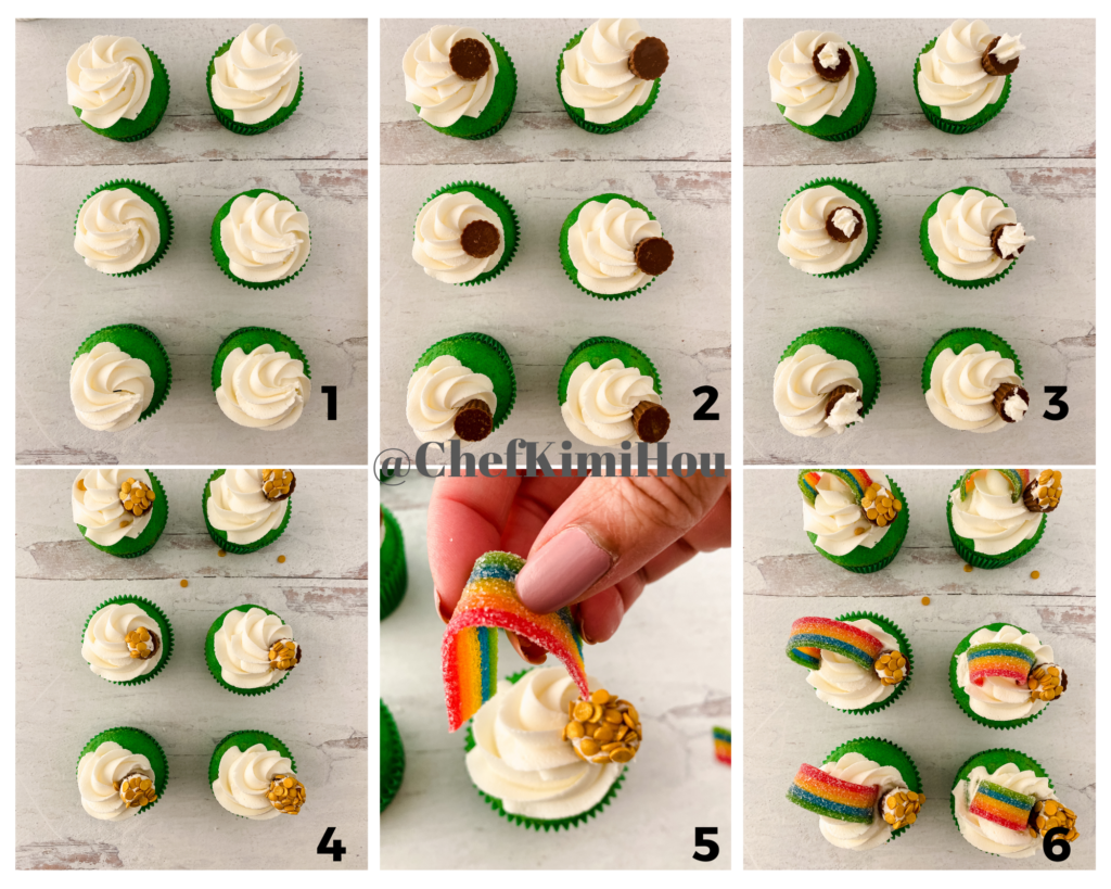 Pot of Gold Cupcakes at www.chefkimihou.com