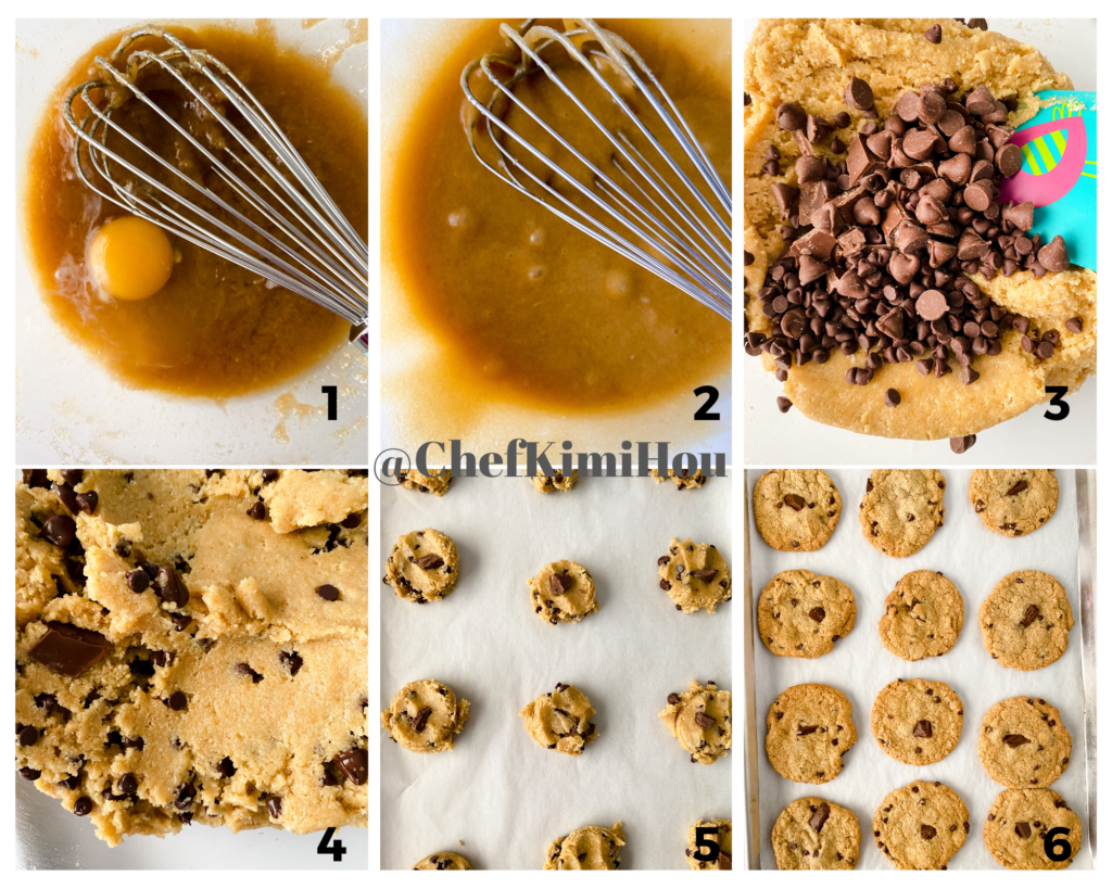 Gluten-free Chocolate Chunk Cookies at www.chefkimihou.com