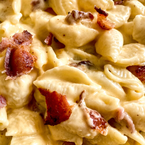 Stovetop Bacon Mac and Cheese
