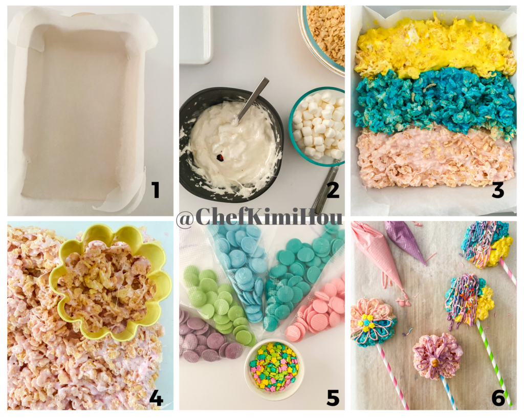 Daisy Rice Krispy Treats at www.chefkimihou.com
