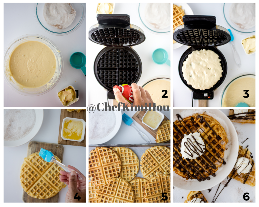 breakfast churro waffles at www.chefkimihou.com