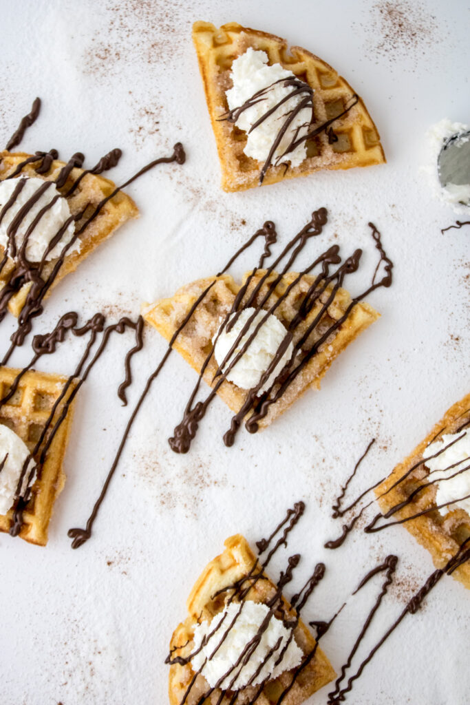 breakfast churro waffles at www.chefkimihou.com