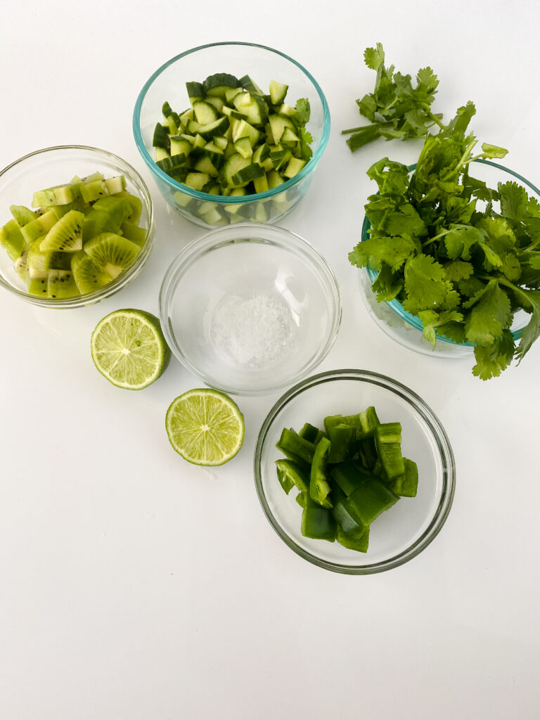 Cucumber Kiwi Lime Relish at www.chefkimihou.com