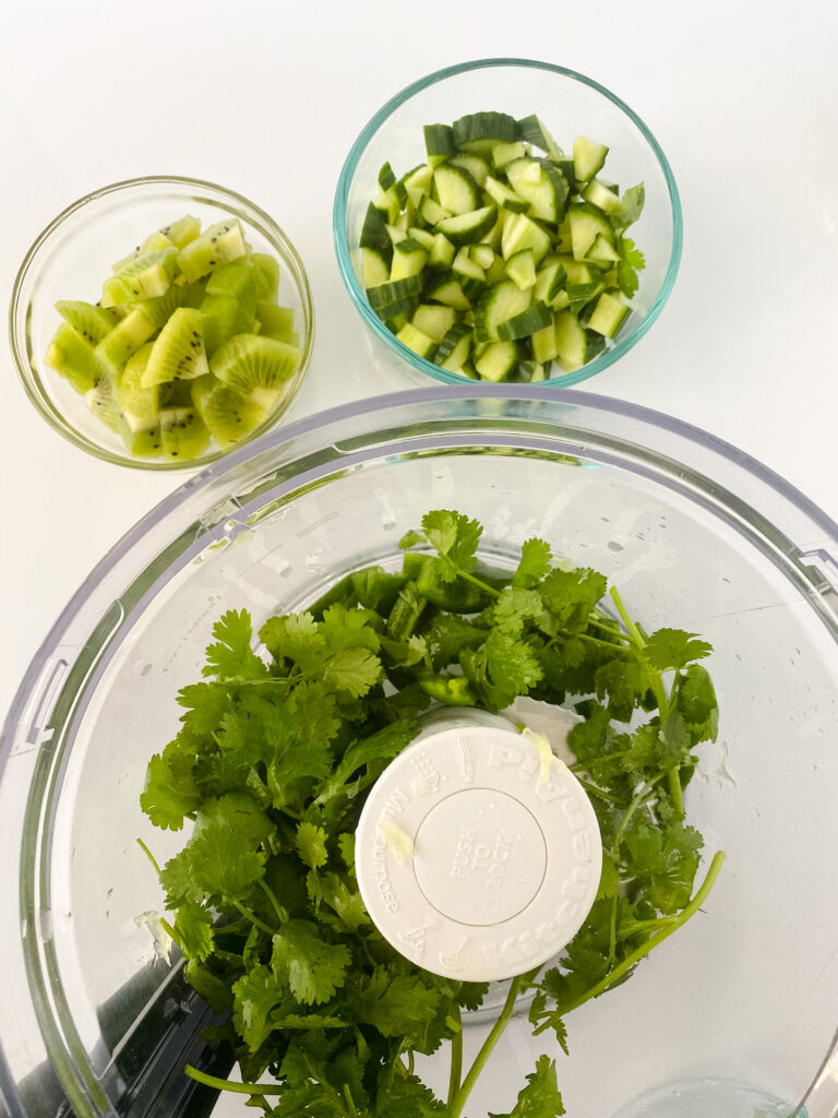 Cucumber Kiwi Lime Relish at www.chefkimihou.com