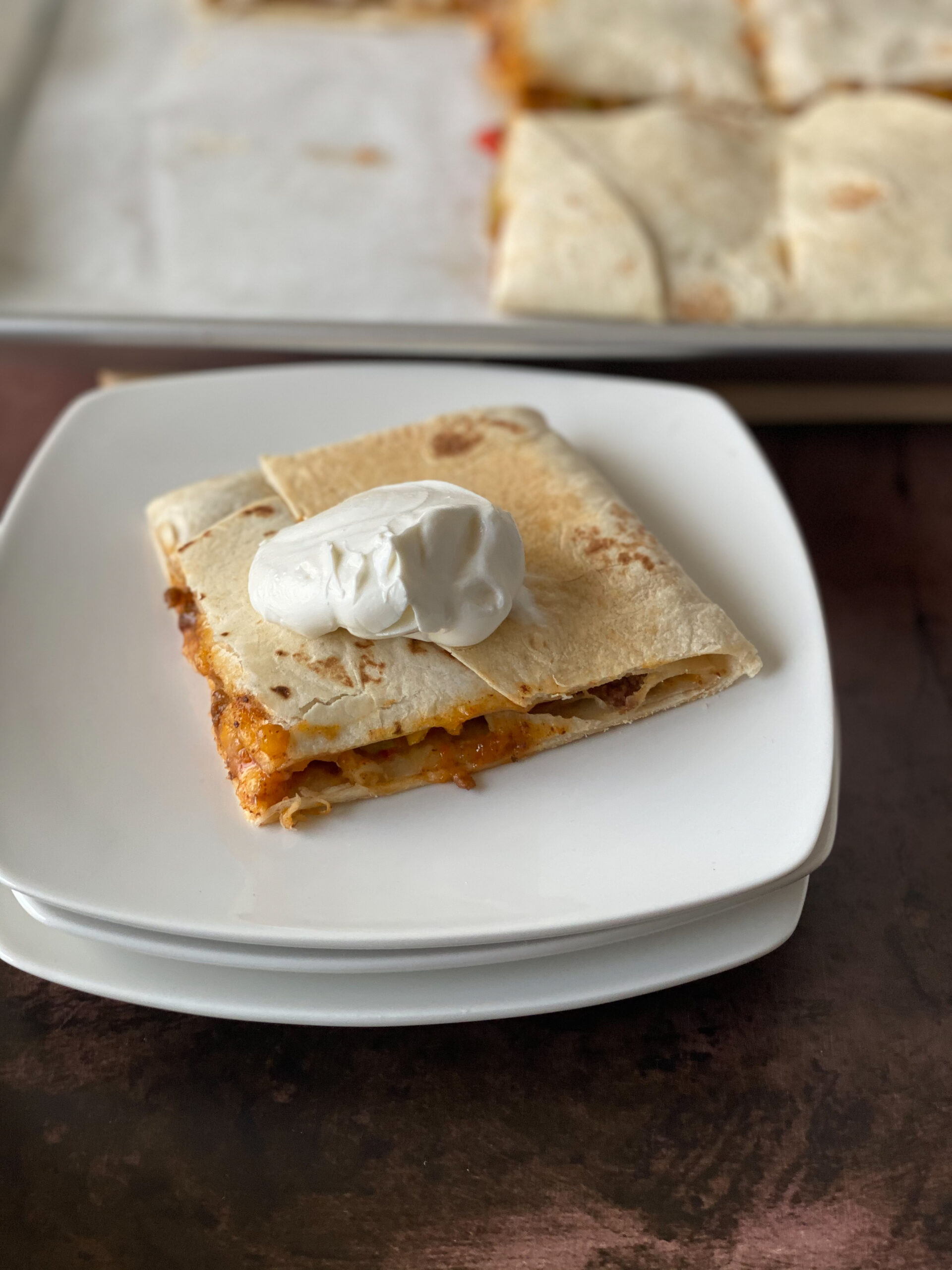 sheet pan quesadillas at www.chefkimihou.com