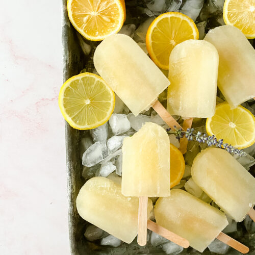 Lemon Lavender Popsicles at www.chefkimihou.com