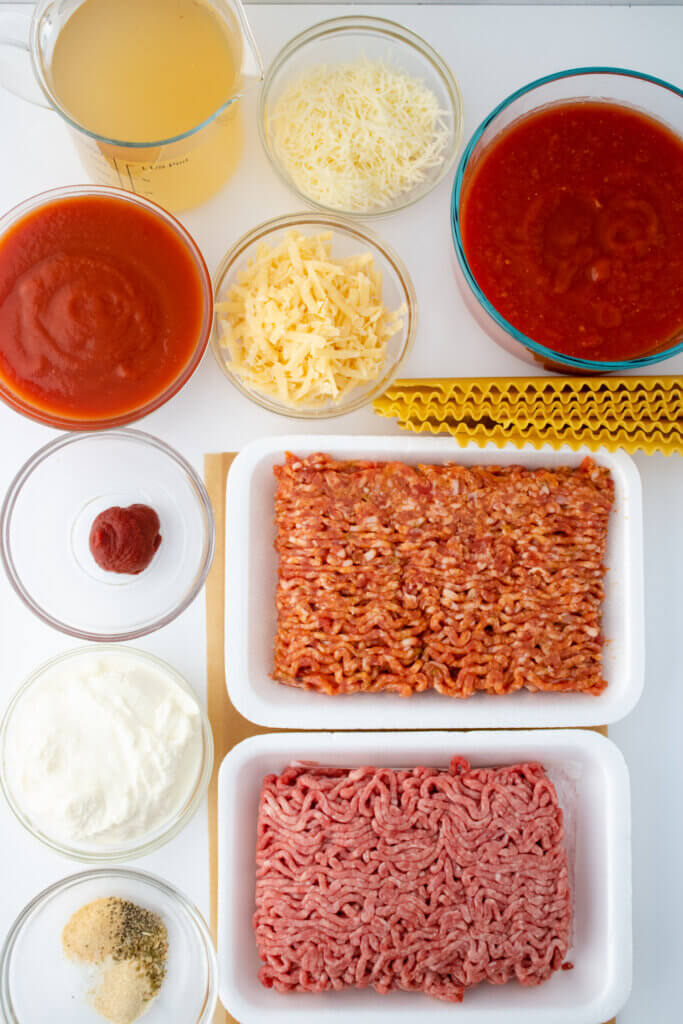 ingredient list for lasagna soup