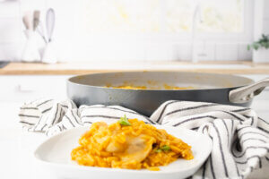 Pumpkin Orzo & Pan Seared Chicken