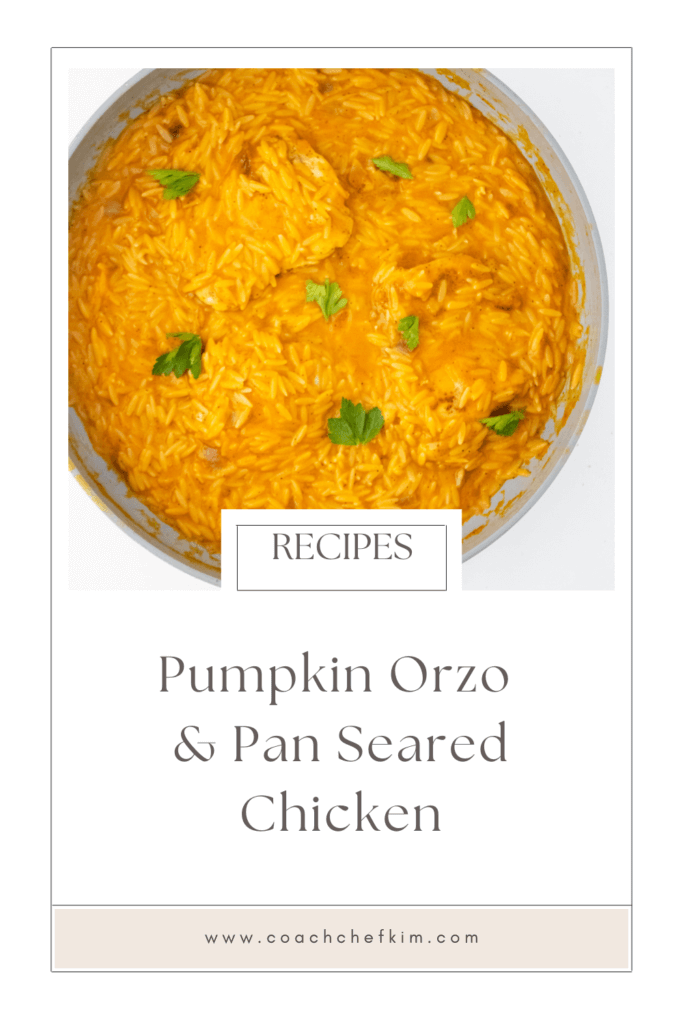 Pumpkin Orzo & Pan Seared Chicken