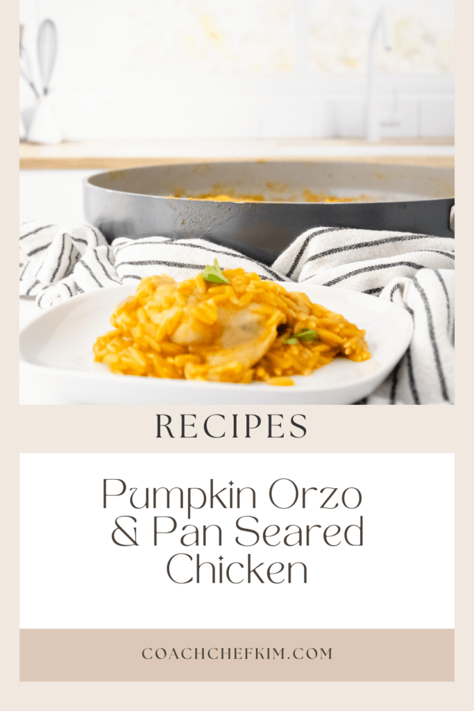 Pumpkin Orzo & Pan Seared Chicken