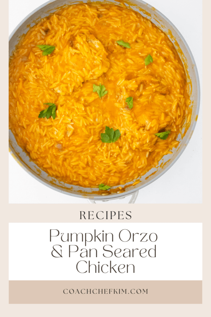 Pumpkin Orzo & Pan Seared Chicken