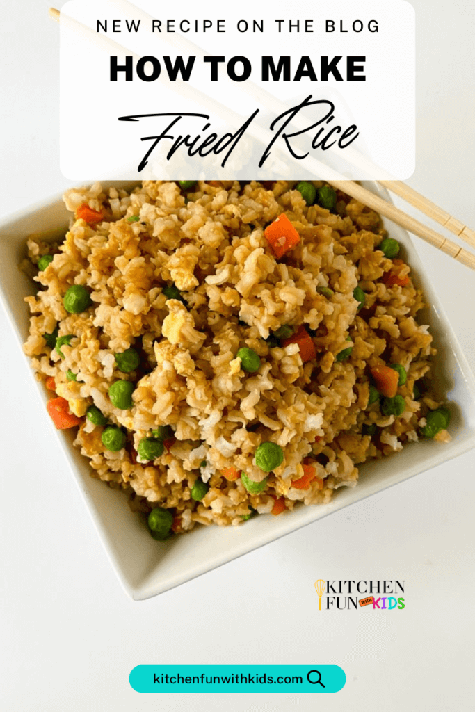 fried rice plated in a bowl