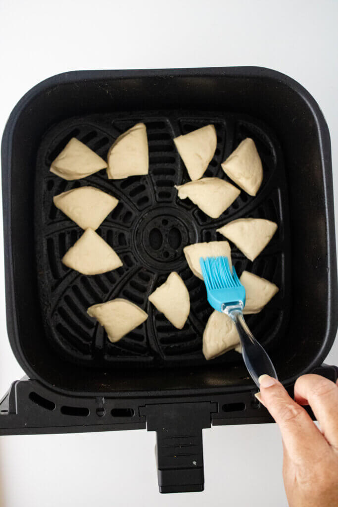 inside the air fryer
